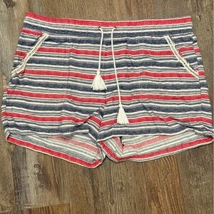 Cotton Patriotic Striped Shorts by Maurice’s Women’s XL